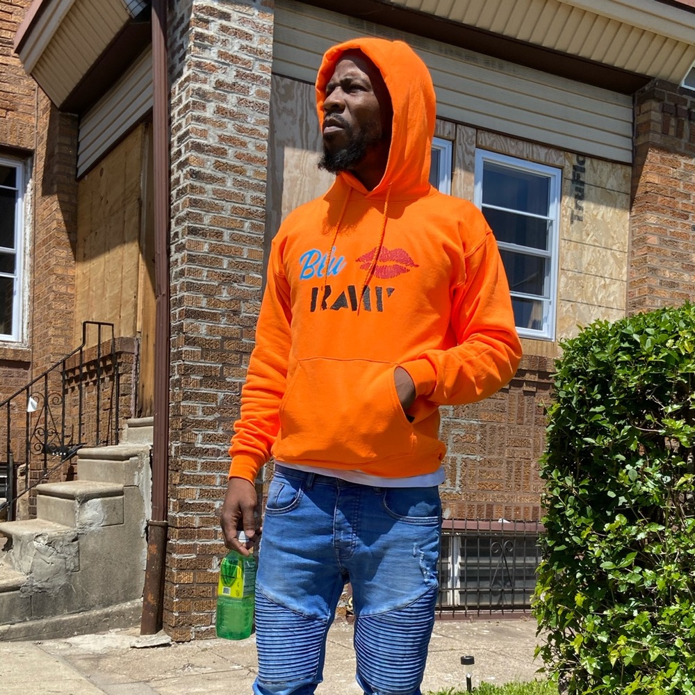 Blu Raw Orange Hoodie